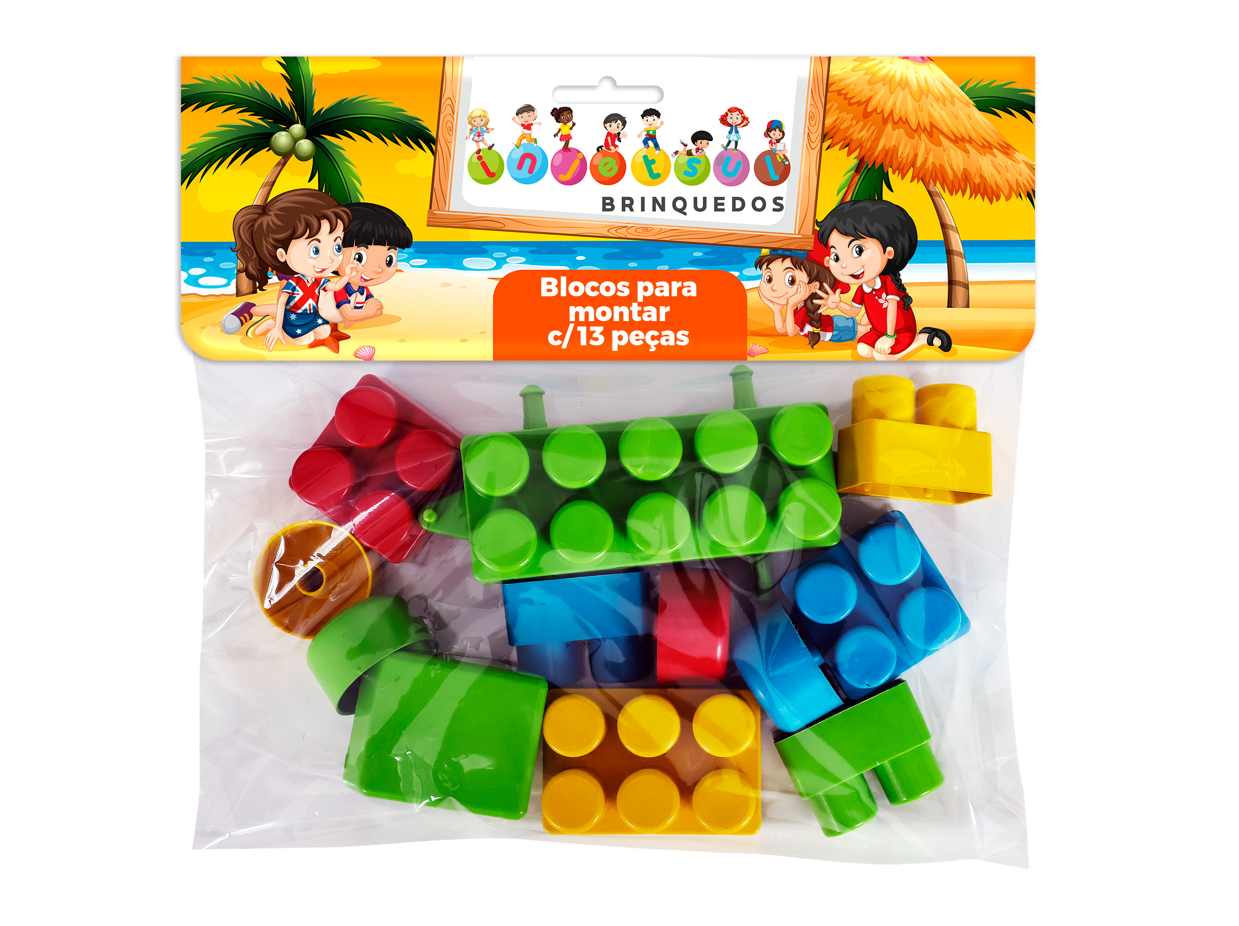 BLOCOS PARA MONTAR C/13 PEÇAS (801)