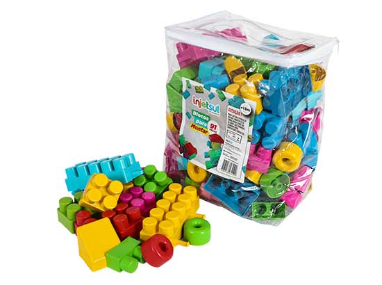 BLOCOS PARA MONTAR C/ 91 PEÇAS ( 822 ) 